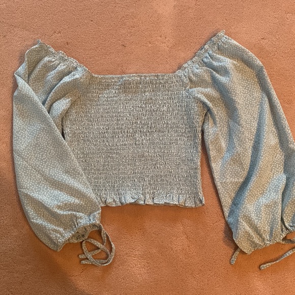 Harper & Me Smocked Printed LS Top. Size AU 8 - Picture 3 of 7